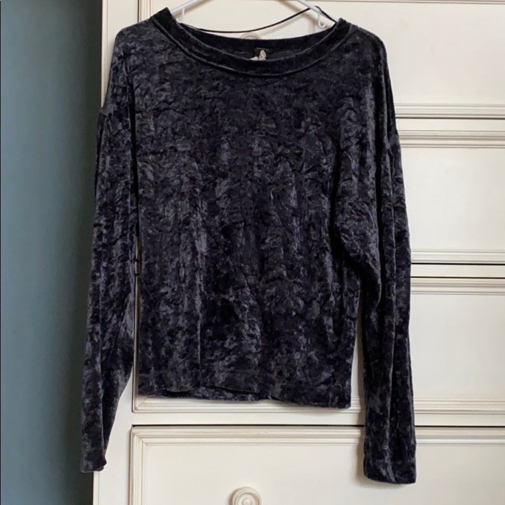 FREE PEOPLE Velour Top